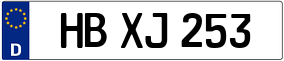 Trailer License Plate